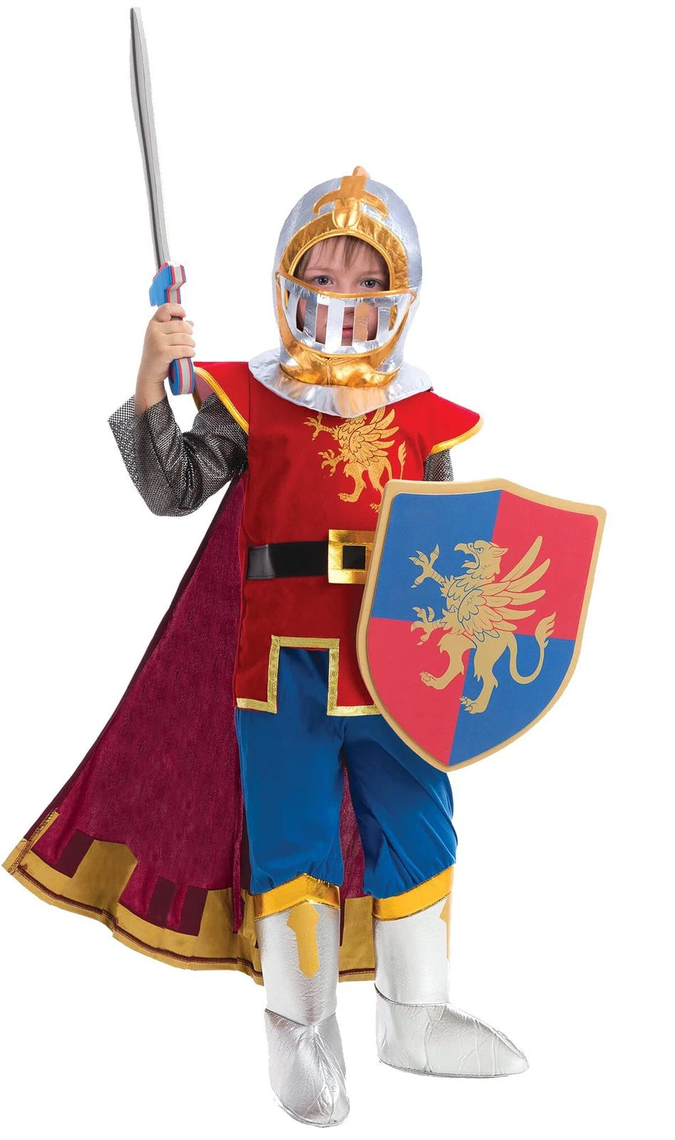 Kids Medieval Knight Costume 3 STYLES Halloween Cosplay Dress-Up