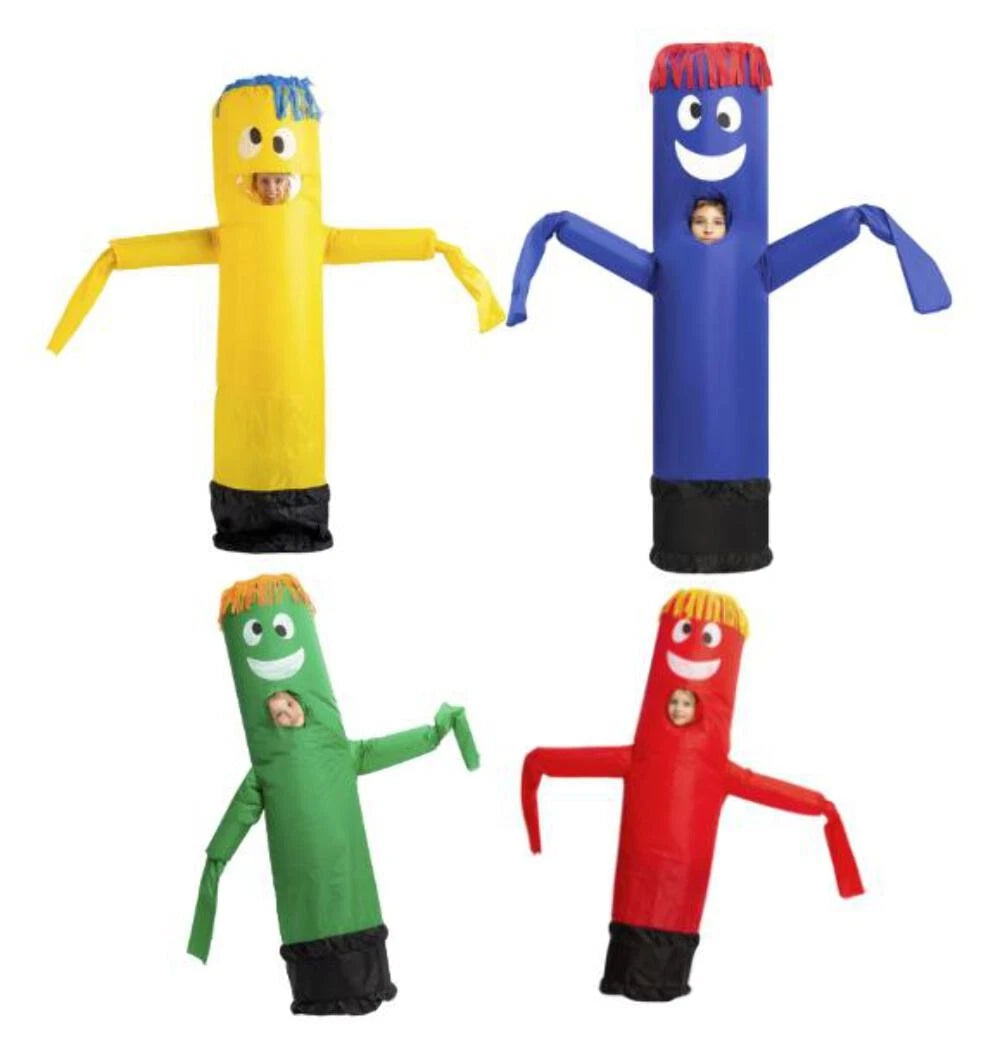 Adult & Kids Inflatable Tube Dancer Wacky Waving Arm Guy Halloween Cosplay Costu