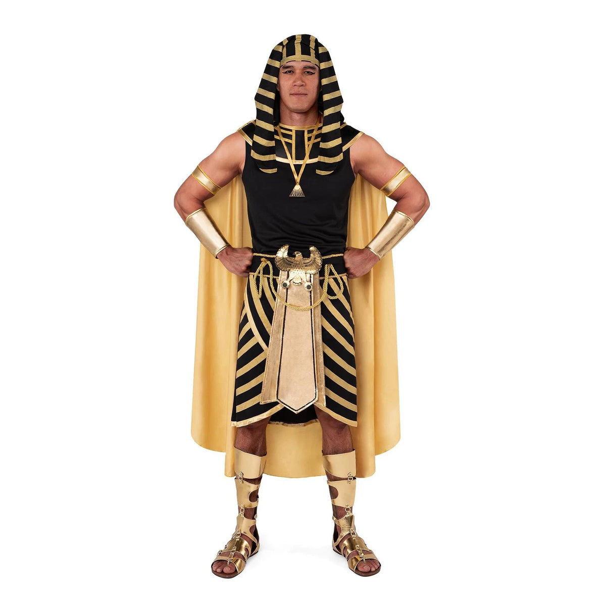 Men Pharaoh Egyptian King Costume 2 STYLES Halloween Dress-Up Cosplay Role Pla