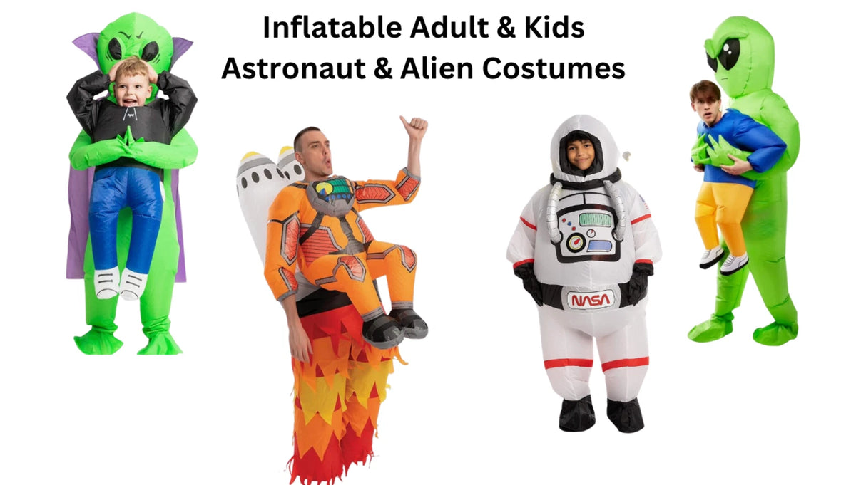 Inflatable Adult & Kids Astronaut & Alien Halloween, Cosplay Costume