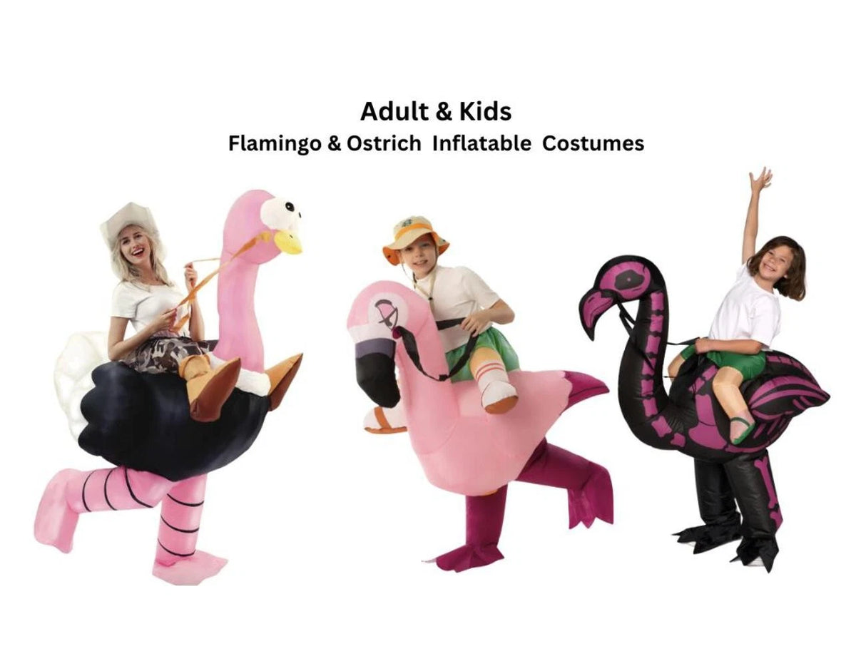 Inflatable Ride-On Ostrich Costume