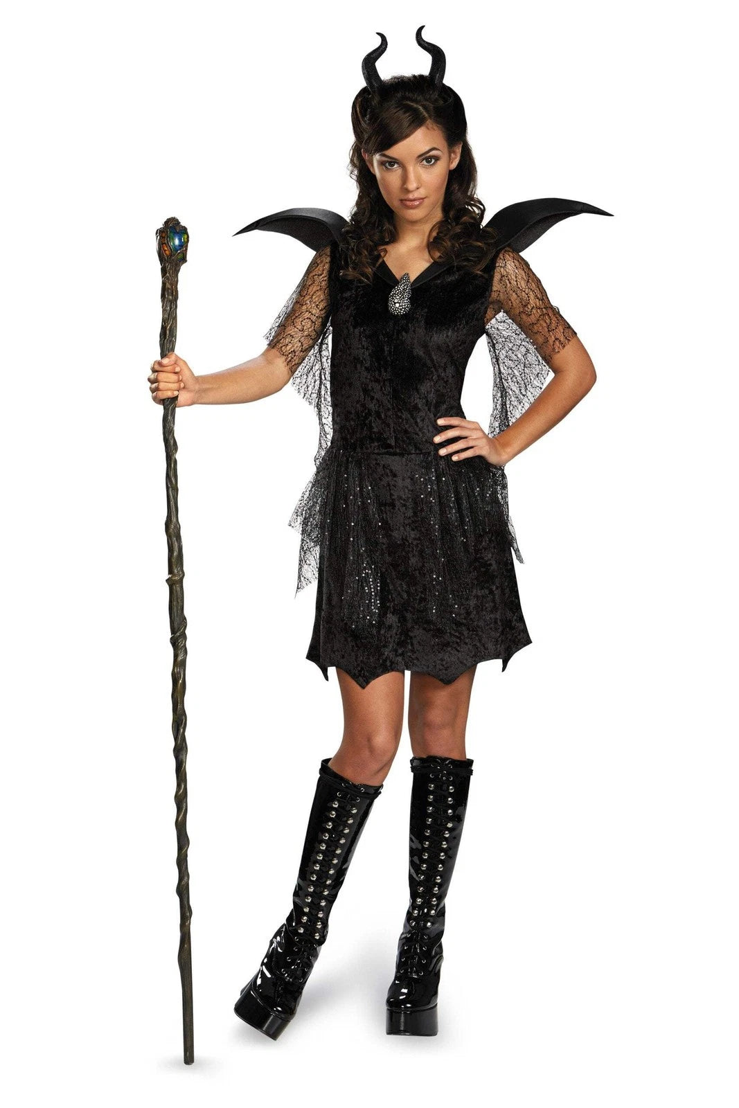 Disney Maleficent Tween Deluxe Halloween Costume, Large 10-12