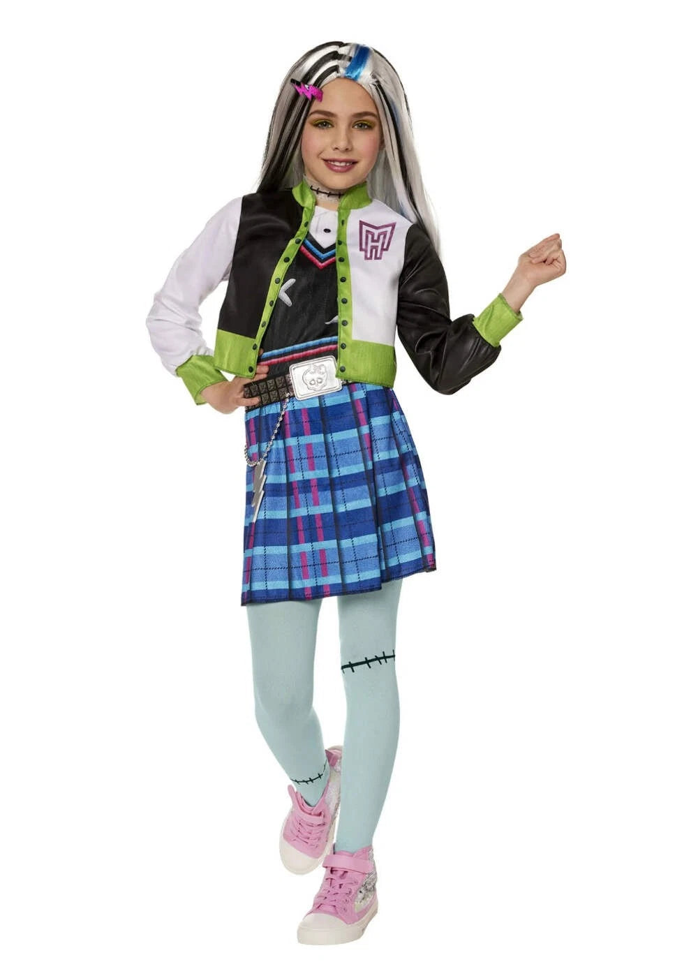 Monster High Frankie Stein Halloween Costume for Children, Girls Size S (6), by