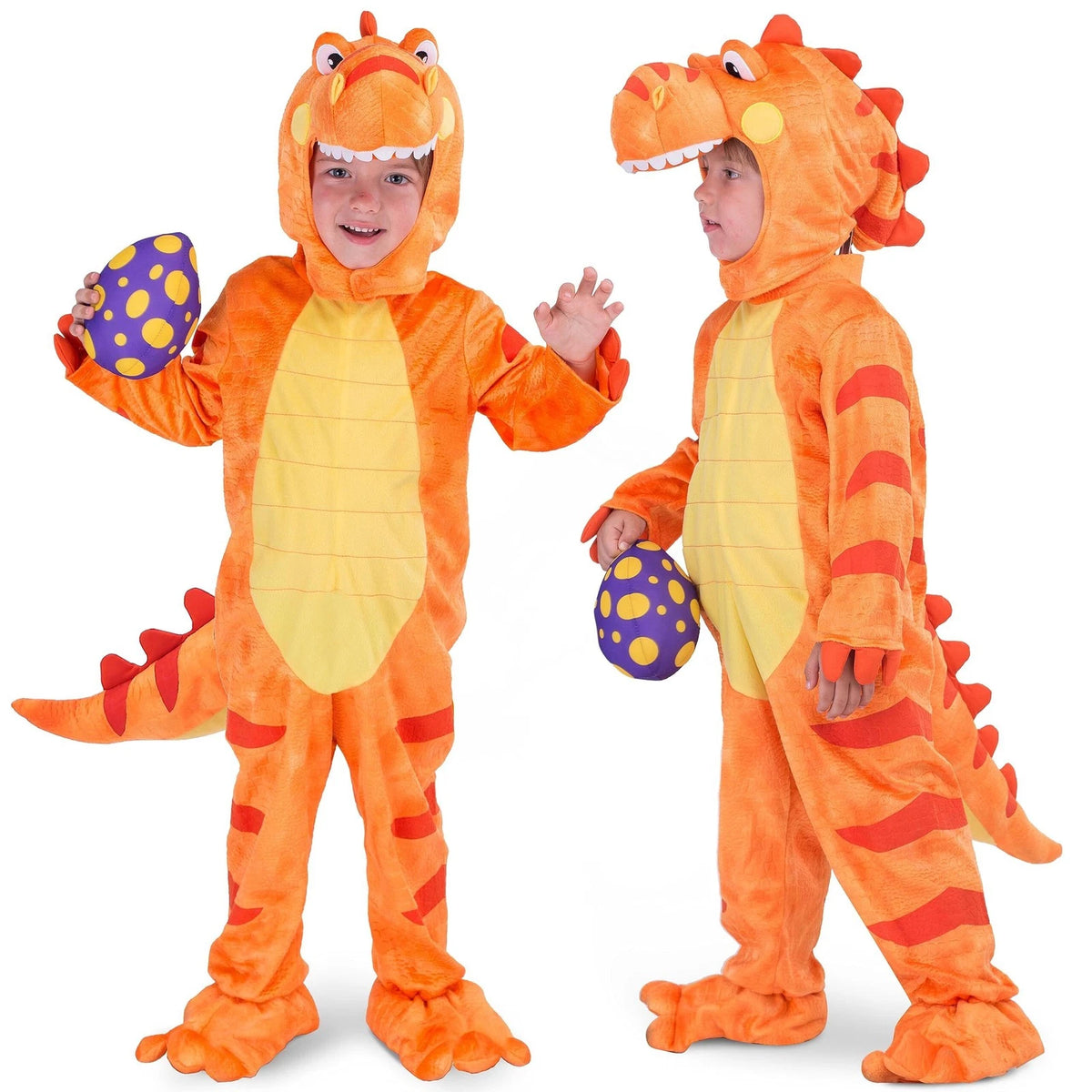 T-Rex baby toddler orange Halloween Costume
